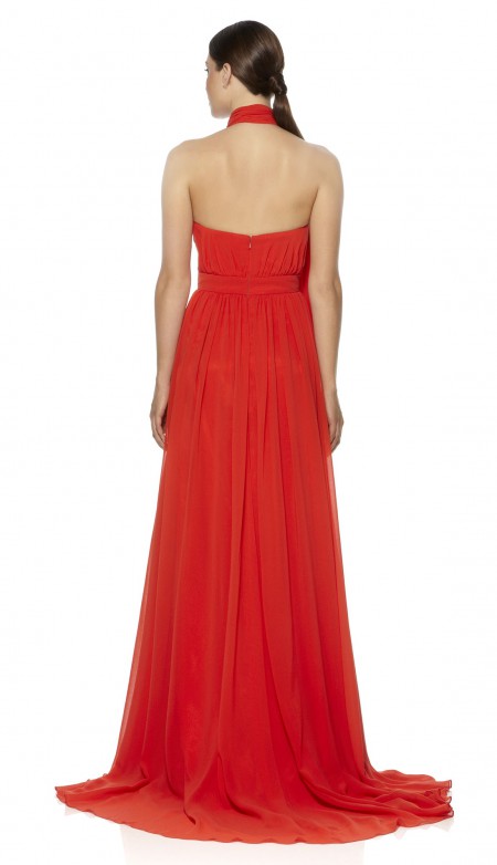 chiffon material gown styles