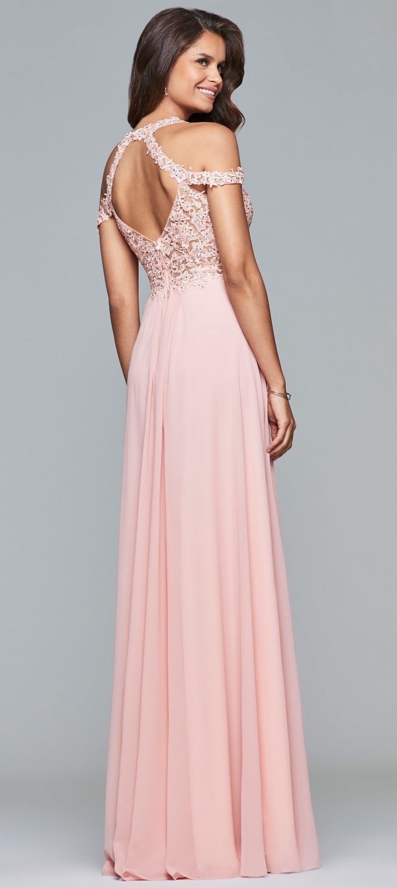 chiffon ballgown