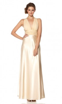 Slinky full length evening or prom dress in satin. Prom Dress