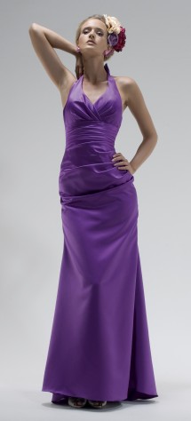 Classic halter-neck dress. Evening Dress