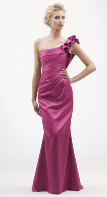 One shoulder satin evening/bridesmaid/prom dress. Evening Dress