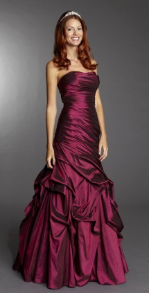 Strapless A-line taffeta prom dress Prom Dress