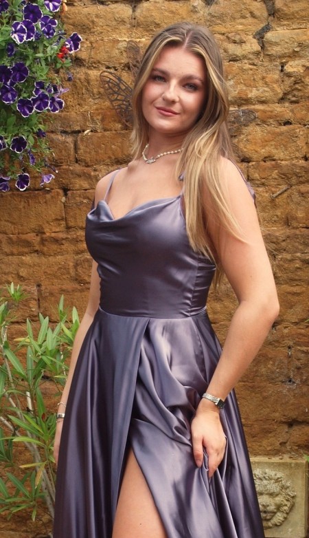 Satin Prom Dress REDUCED