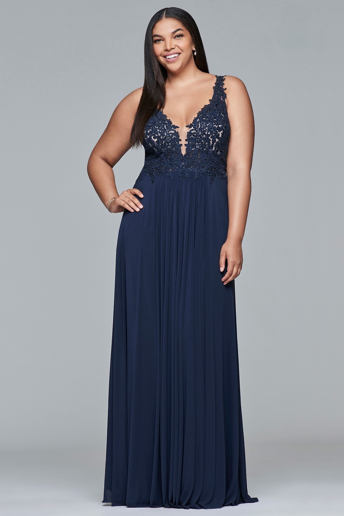 plus size tulle ball gown