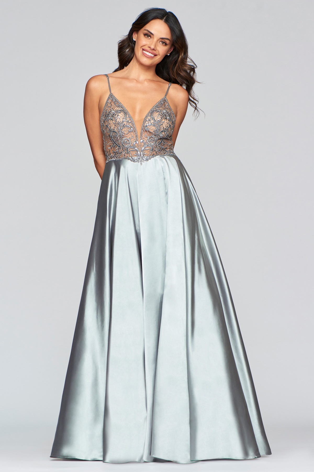 satin ball goen