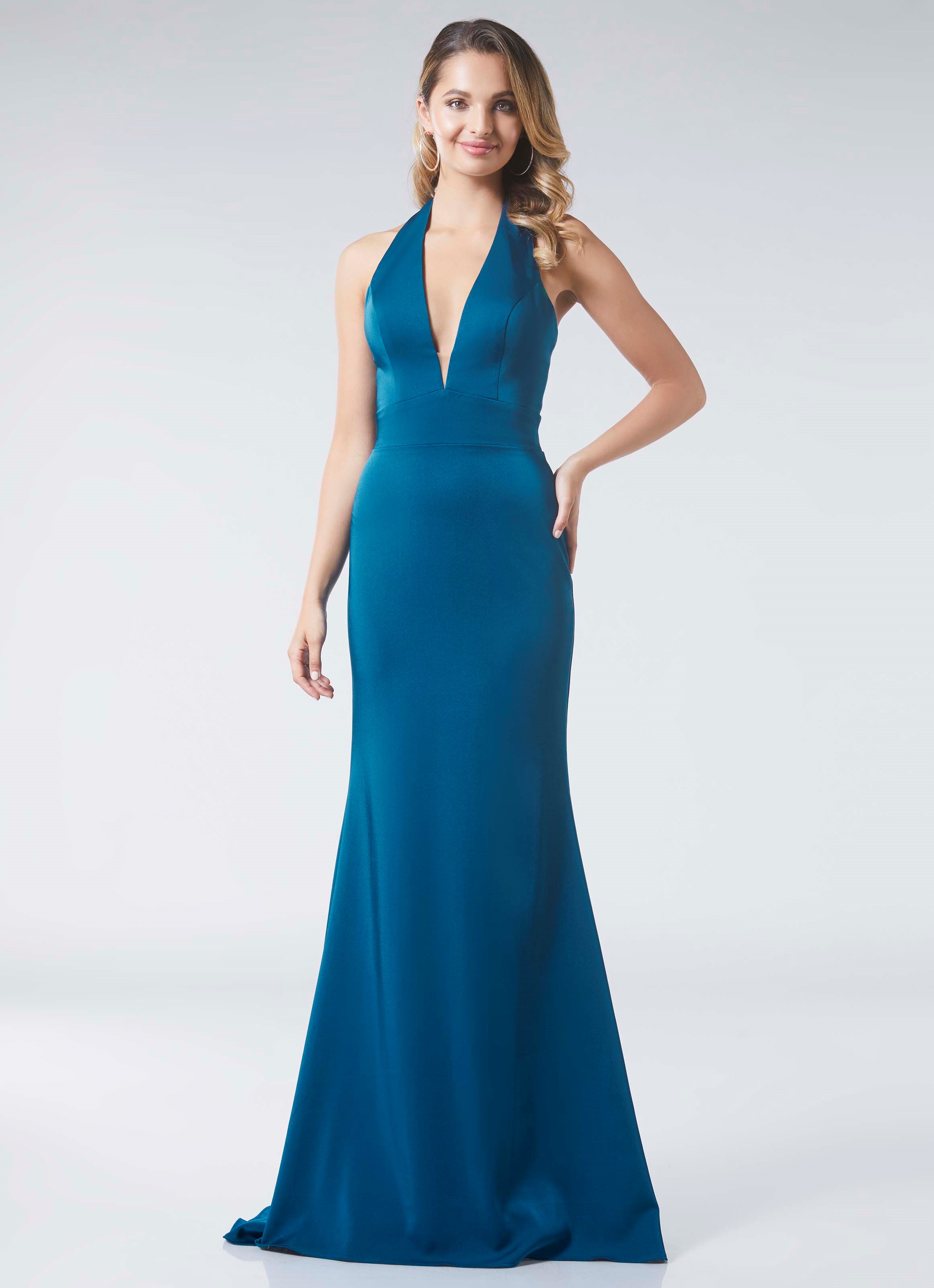 halterneck satin